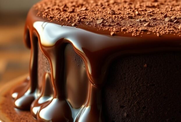 como fazer calda de chocolate para bolo