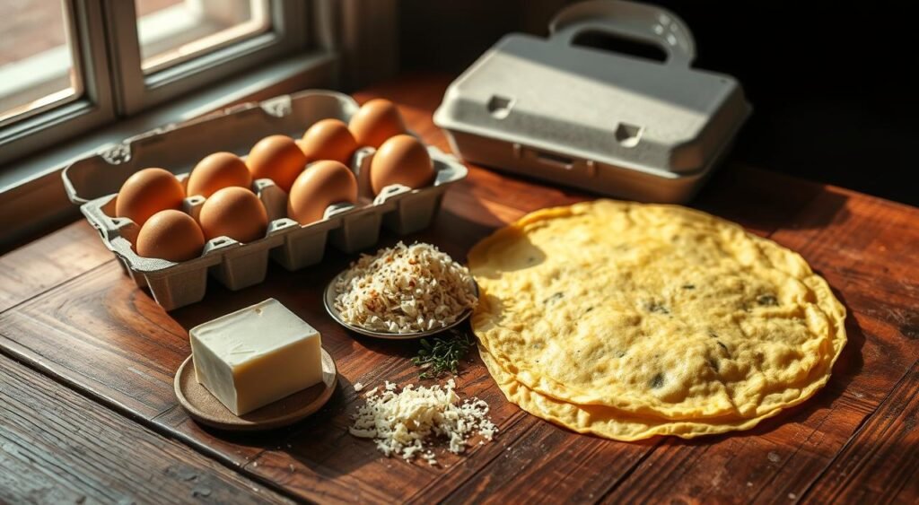 ingredientes para omelete fofinha