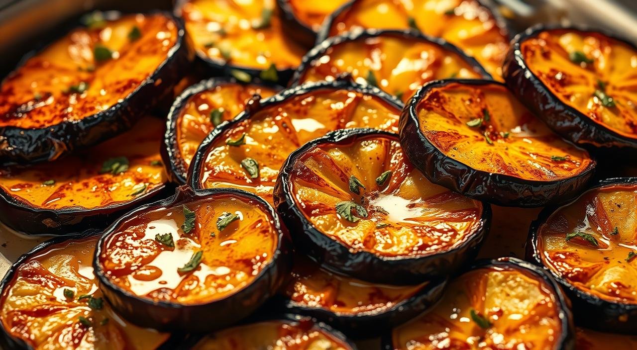 receita de berinjela no forno com azeite e orégano