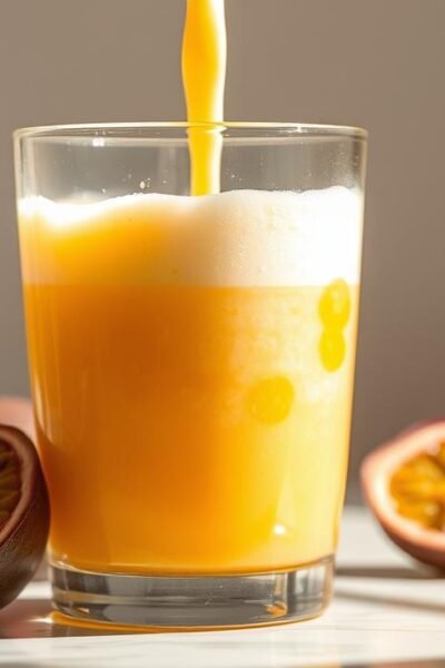 suco de maracujá com leite